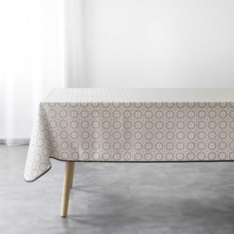 Τραπεζομάντιλο Douceur d interieur NAPPE RECTANGLE 150 x 240 CM POLYESTER IMPRIME GRIS