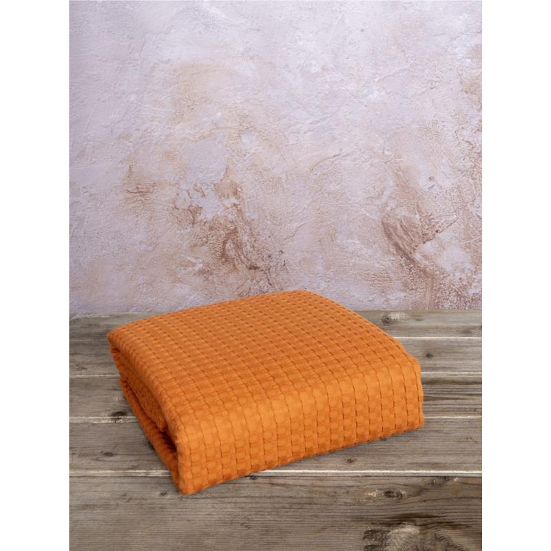 NIMA Home Κουβέρτα Υπέρδιπλη 220x240 Habit - Deep Orange Πορτοκαλί