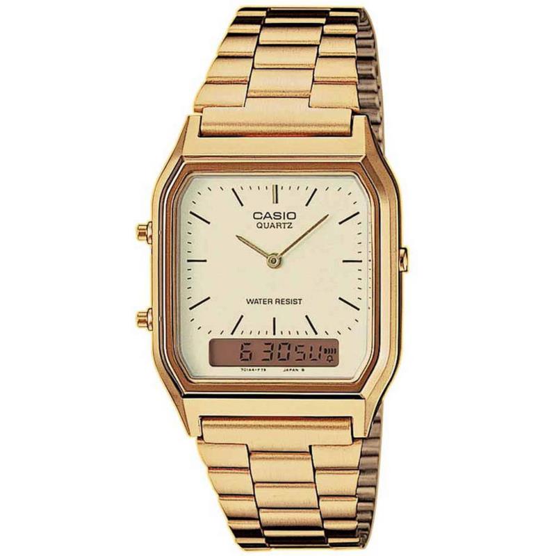 CASIO Collection Gold Stainless Steel Bracelet AQ-230GA-9DMQYES