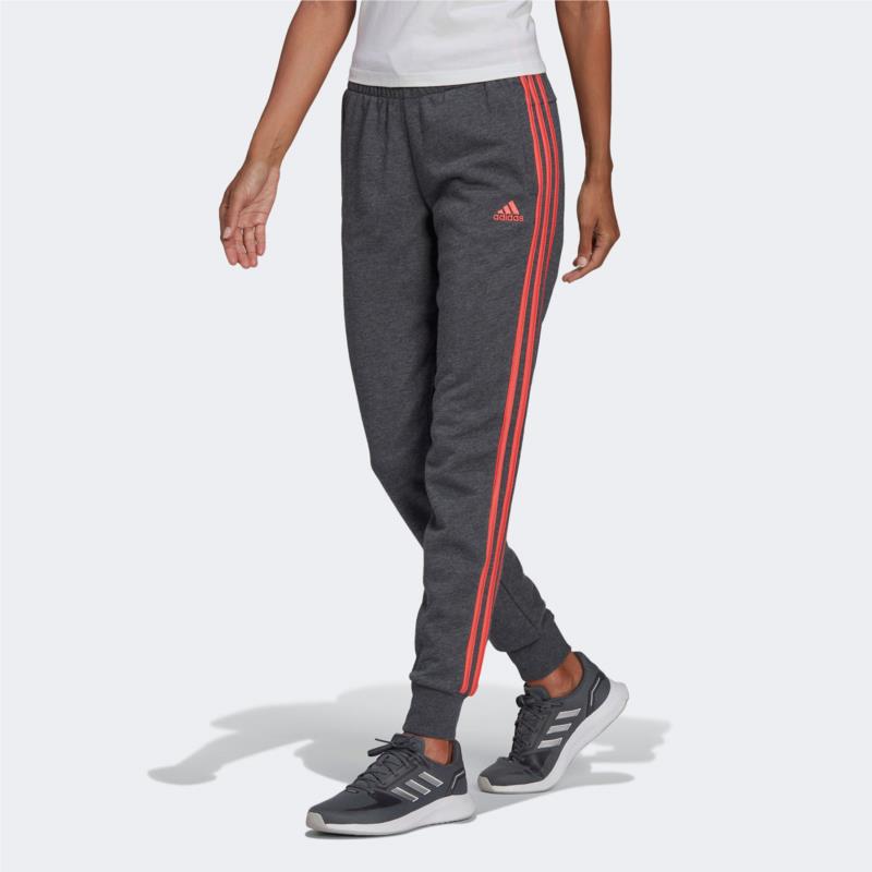 ESSENTIALS FRENCH TERRY 3-STRIPES PANTS ΓΚΡΙ