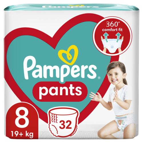 Πάνες-Βρακάκι Μέγεθος 8 (19kg+) Pampers Pants (32τεμ)