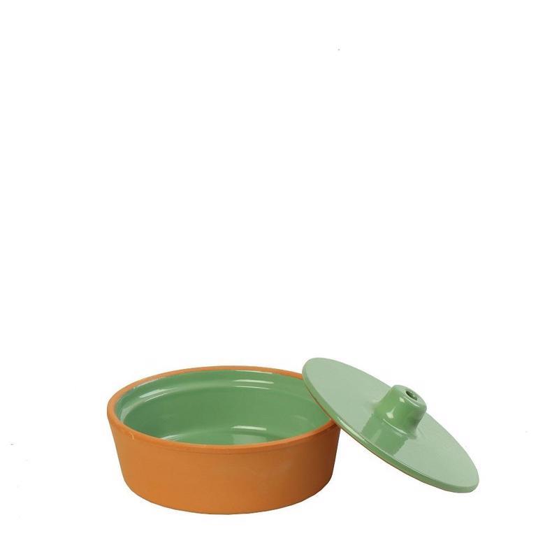 Πυρίμαχο Σκεύος Σκεπαστό από Terracotta Πράσινο Φ15x6cm NAK151K12-1 Espiel