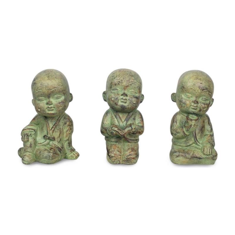 Αγαλματίδια και Signes Grimalt Μικρός Βούδας Set 3 Μονάδες