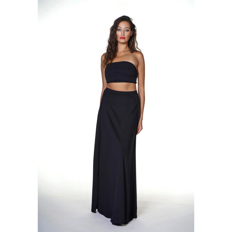 Kendall and Kylie - K&K W MAXI FLARED SKIRT * KKW3615010 - BLACK