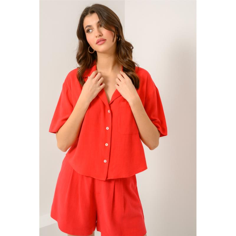 Λινό πουκάμισο (RED)