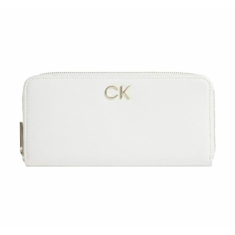 Γυναικείο Πορτοφόλι Calvin Klein Re-Lock Slim Z/A Wallet Lg K60K608919 YAV Λευκό