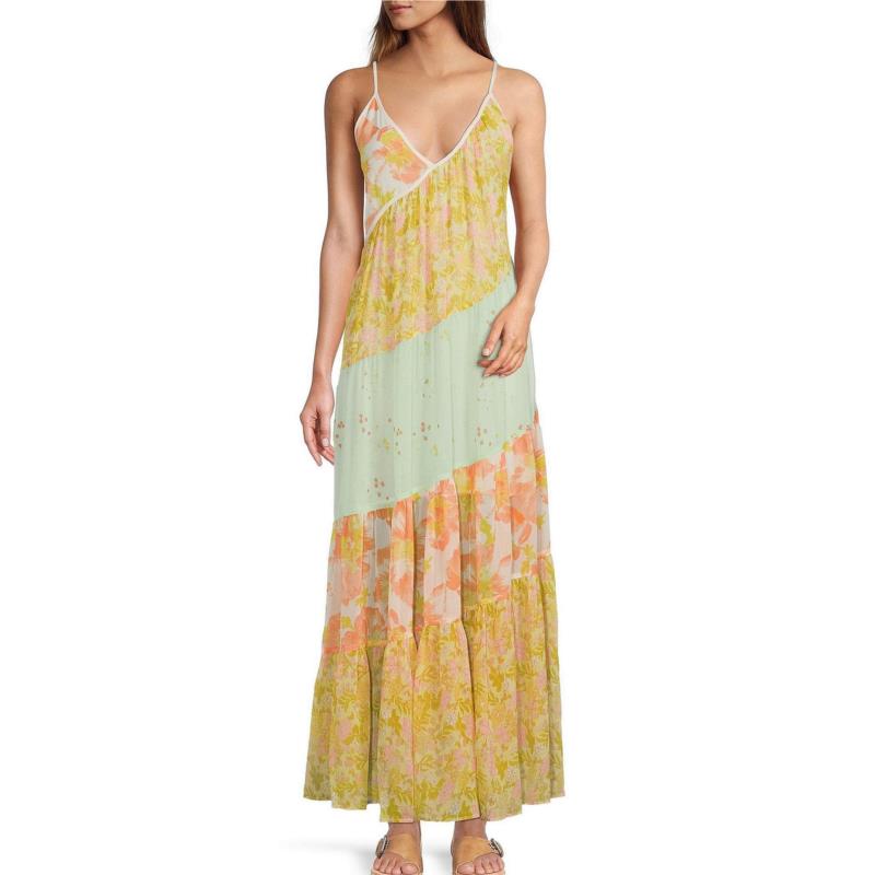 Φόρεμα Free People Luna Grace OB1436561-MANGO COMBO Γυναικείο