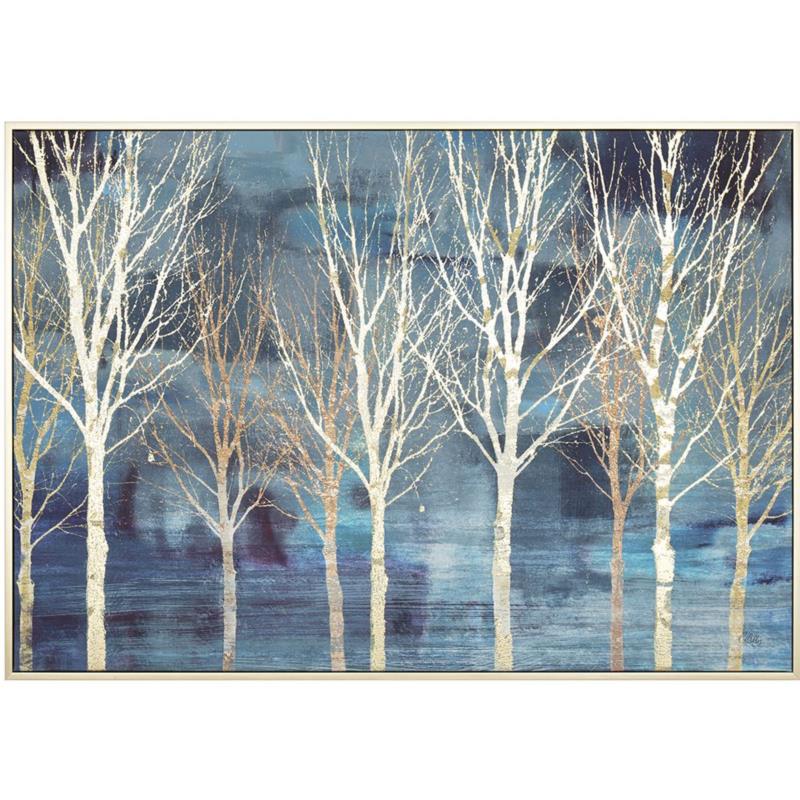 Πίνακας Καμβάς Δέντρα iliadis 100x70εκ. (Ύφασμα: Καμβάς, Χρώμα: Μπλε) - Iliadis - il_76450