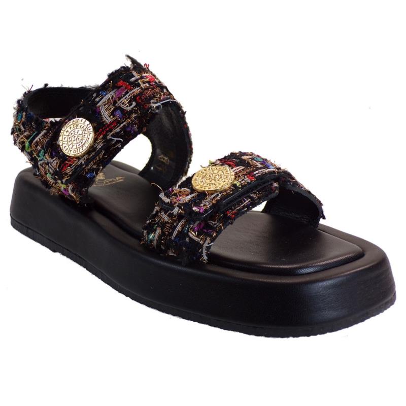 UTOPIA Γυναικεία Παπούτσια Πέδιλα U10-005 Μαύρο