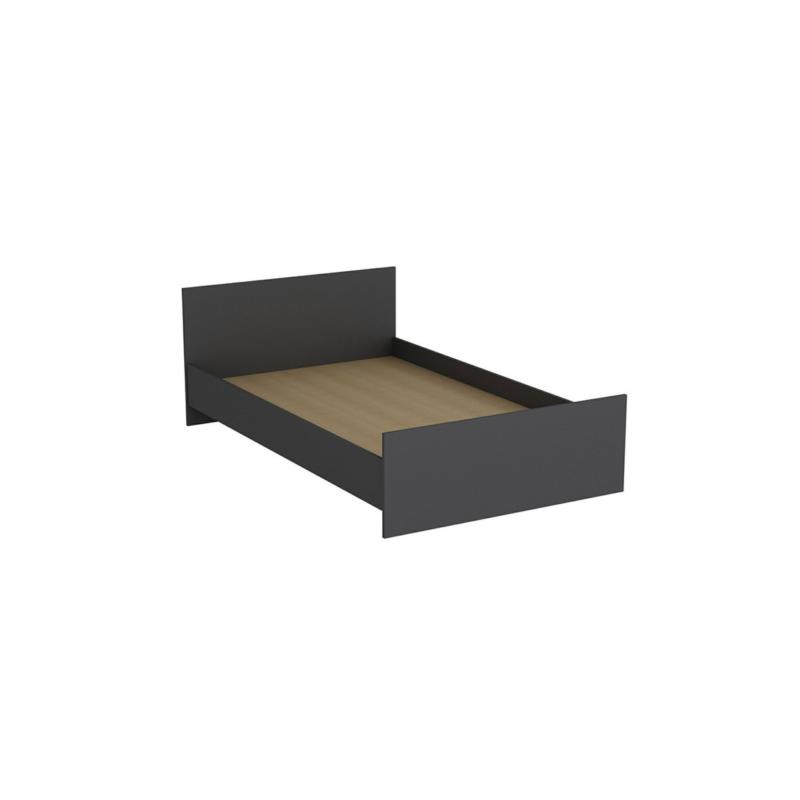 Κρεβάτι ημίδιπλο "DUERO" σε ανθρακί χρώμα 125x204x72