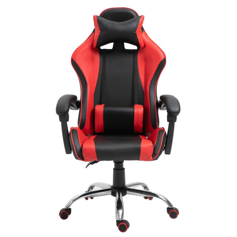Καρέκλα Γραφείου Gaming BRAY Κόκκινο/Μαύρο PVC 67x50x120-127cm