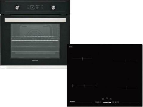 Σετ Φούρνος Εστία, K-60V19BQM + KH-6V08BS00, Sharp