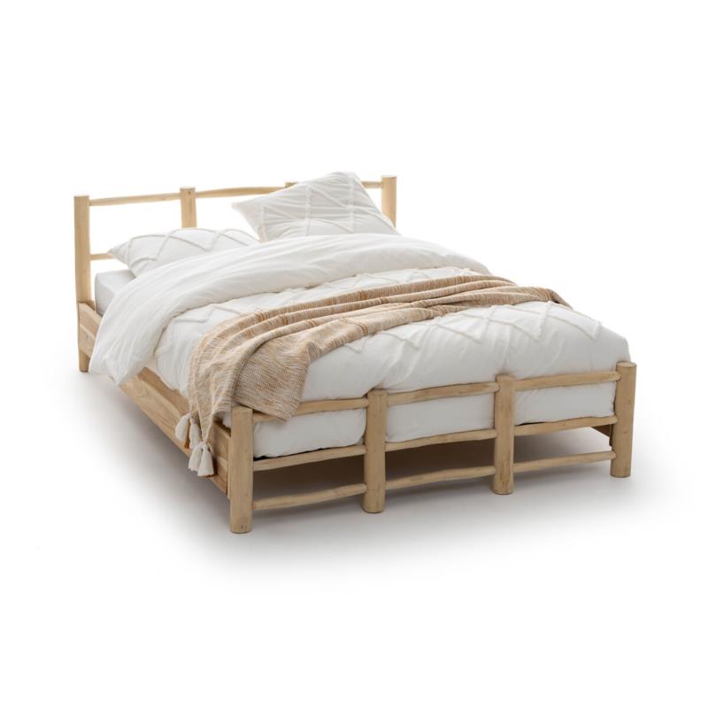 Κρεβάτι από μασίφ ξύλο teak