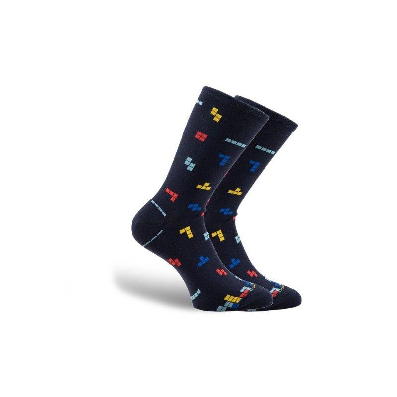 Κάλτσες με σχέδιο Tetris | 4521 ΜΠΛΕ ΣΚΟΥΡΟ