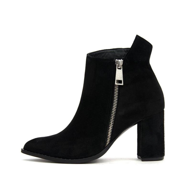 SUEDE ANKLE BOOTS ΜΠΟΤΑΚΙΑ ΓΥΝΑΙΚΕΙΑ BACALI COLLECTION