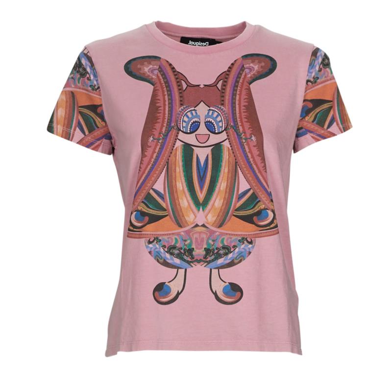 T-shirt με κοντά μανίκια Desigual FLOWER