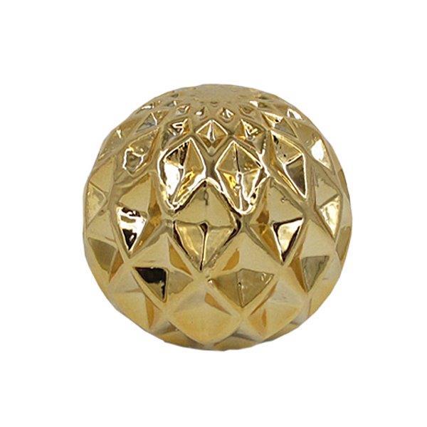 Διακοσμητική Επιτραπέζια Μπάλα Κεραμική Χρυσή Art Et Lumiere 12x12εκ. 10806 (Υλικό: Κεραμικό, Χρώμα: Χρυσό ) - Art Et Lumiere - lumiere_10806