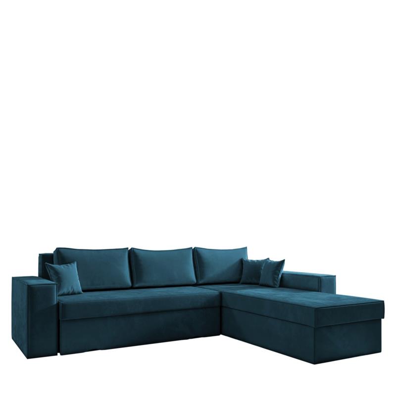 Καναπές Γωνιακός Αναστρέψιμος CAHABON Μπλε 280x210x79cm