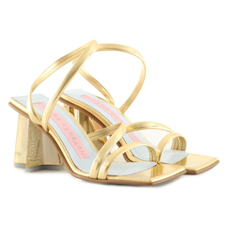 Πέδιλα Chiara Ferragni Με Ιδιαίτερο Τακούνι CF3029_005-LAMINATED GOLD Γυναικείο