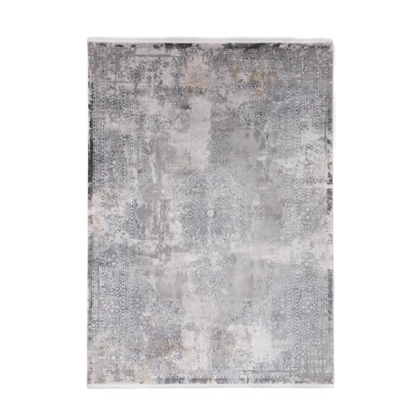 Χαλί Διαδρόμου 80X150 Royal Carpet Bamboo Silk 5988C L. Grey Anthracite (80x150)
