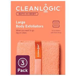 BATH AND BODY LARGE BODY EXFOLIATORS CLEANLOGIC 3TMX