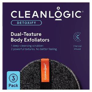 ΣΦΟΥΓΓΑΡΙ CLEANLOGIC DETOXIFY DUAL-TEXTURE BODY EXFOLIATORS 3TMX