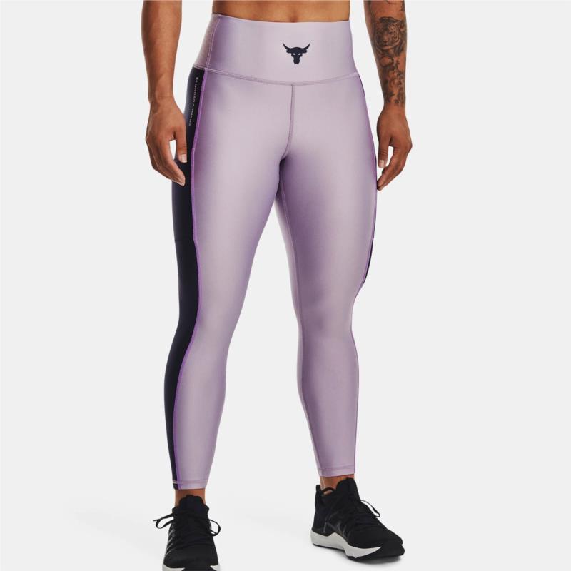 UA PROJECT ROCK HEATGEAR ANKLE LEGGINGS ΜΩΒ