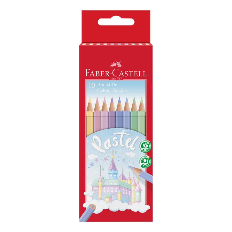 Faber-Castell Ξυλομπογιές παστέλ Σετ των 10 χρωμάτων - 077111211