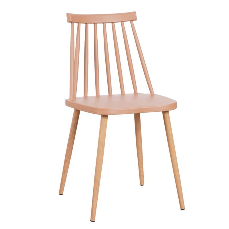 Artelibre Καρέκλα CYGNET Cappuccino PP/Μέταλλο 42x46x80cm