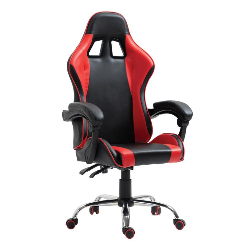 Artelibre Καρέκλα Γραφείου Gaming BRAY Κόκκινο/Μαύρο PVC 67x50x120-127cm