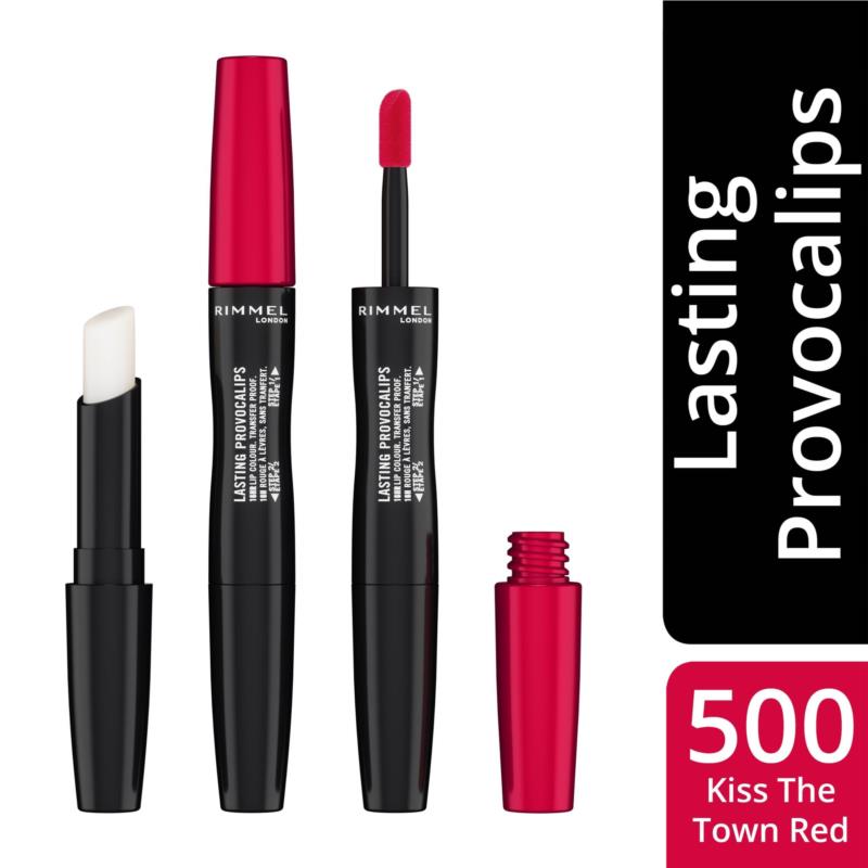 RIMMEL LASTING PROVOCALIPS LIPSTICK | 2,2ml 500 Kiss The Town Red