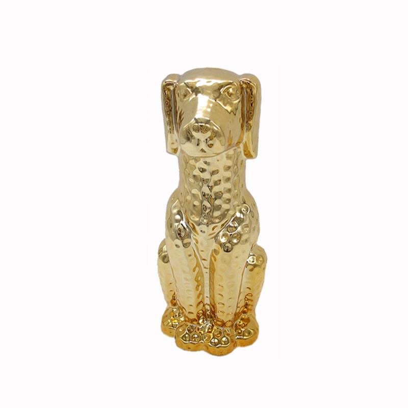 Διακοσμητικό Σκυλάκι Κεραμικό Χρυσό Art Et Lumiere 12x9x24,5εκ. 10523 (Υλικό: Κεραμικό, Χρώμα: Χρυσό ) - Art Et Lumiere - lumiere_10523