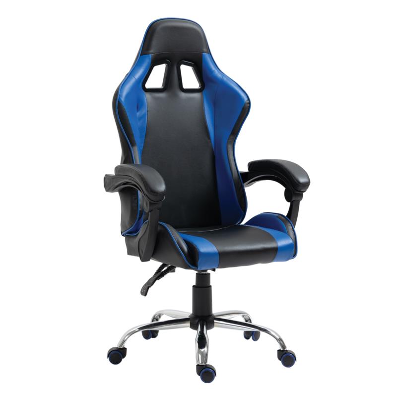 Artelibre Καρέκλα Γραφείου Gaming BRAY Μπλε/Μαύρο PVC 67x50x120-127cm