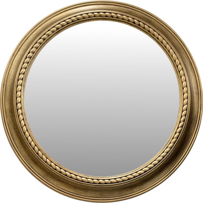 Artelibre Καθρέπτης Τοίχου Χρυσό Πλαστικό Φ76.2x5.8cm