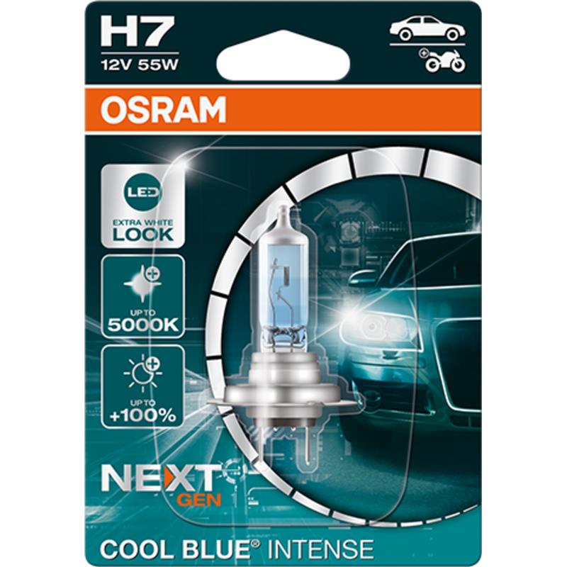 Λαμπα OSRAM H7 12V 55W PX26d Cool Blue INTENSE NextGeneration 5000K + 100% 1τμχ