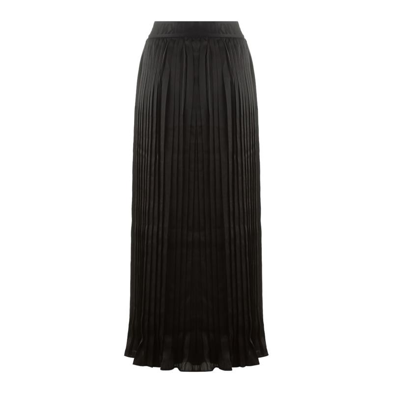 DKNY γυναικεία maxi φούστα μονόχρωμη πλισέ - P2ENNJGU - Μαύρο