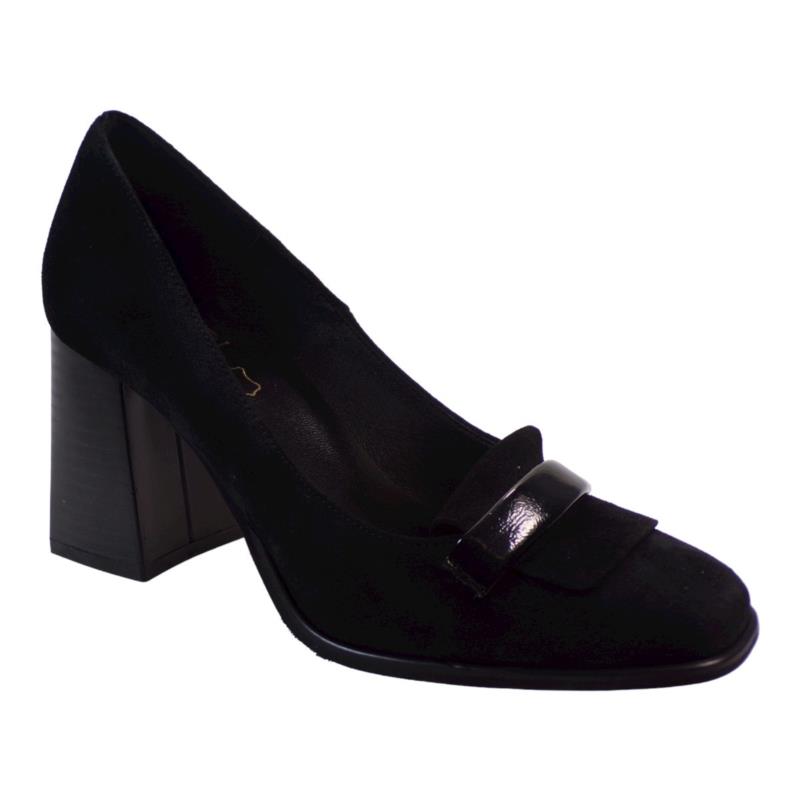 Katia Shoes Γυναικεία Παπούτσια Γόβες Κ30-5281 Μαύρο Καστόρι Δέρμα