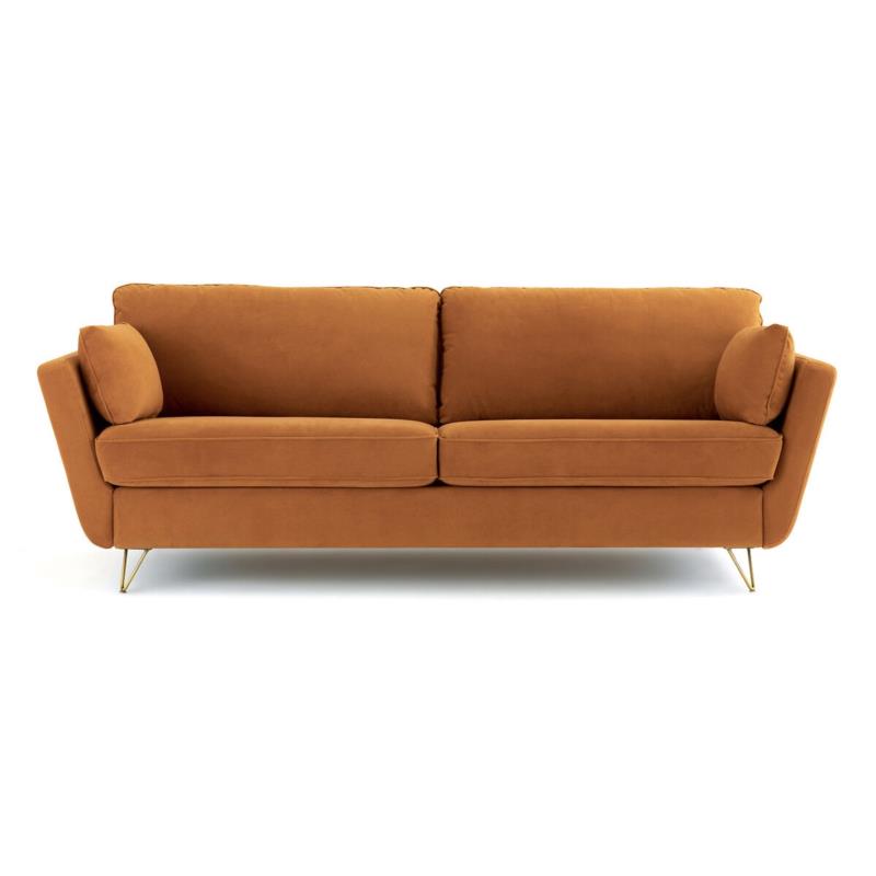 Πτυσσόμενος καναπές 4 5 θέσεων από βελούδο