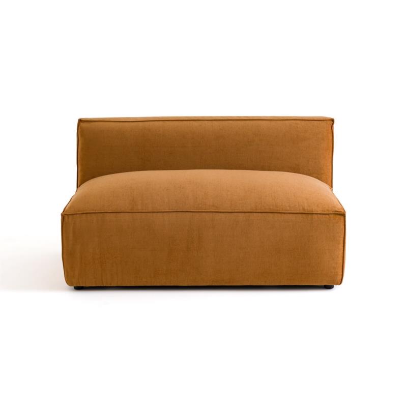 Διθέσιος καναπές-κρεβάτι από βελούδο με ανάγλυφη υφή