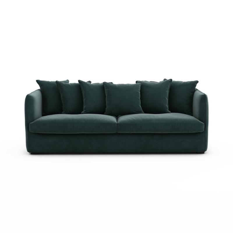 Καναπές από βελούδο Μ95xΠ182xΥ82cm