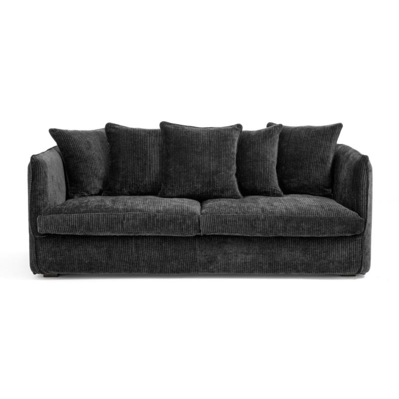 Καναπές-κρεβάτι από βελούδο κοτλέ Μ95xΠ182xΥ82cm