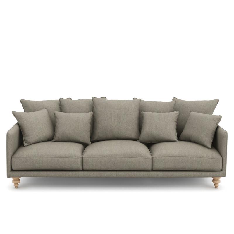 Καναπές με τουίντ ταπετσαρία Μ105xΠ198xΥ93cm