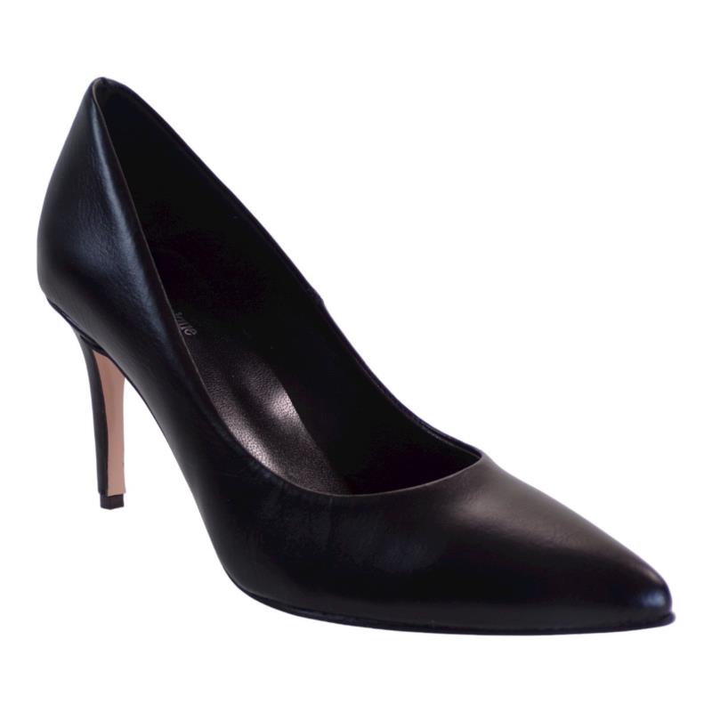Alessandra Paggioti Γυναικεία Παπούτσια Γόβες 81001 Μαύρο Δέρμα