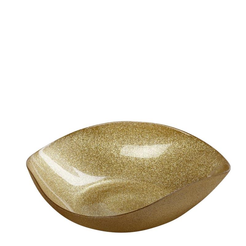 Διακοσμητικό Μπωλ Γυάλινο Χρυσό Magic ESPIEL 33x9,5εκ. DAC1834 (Υλικό: Γυαλί, Χρώμα: Χρυσό ) - ESPIEL - DAC1834