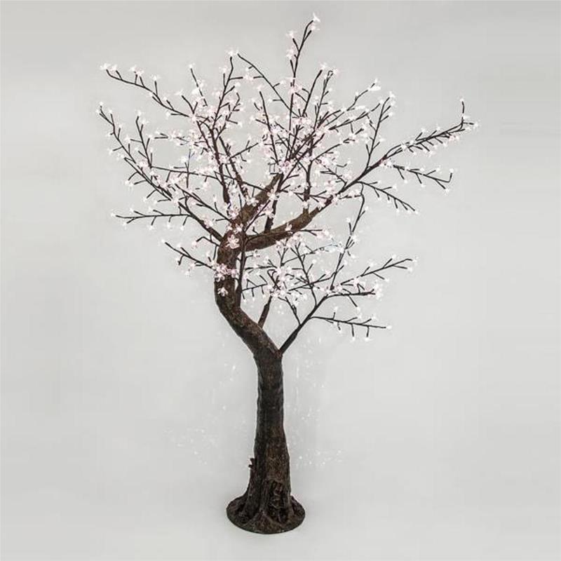 Δέντρο Αμυγδαλιά Με Άνθη Σιλικόνης 480 Θερμά Λευκά LED Υ200cm