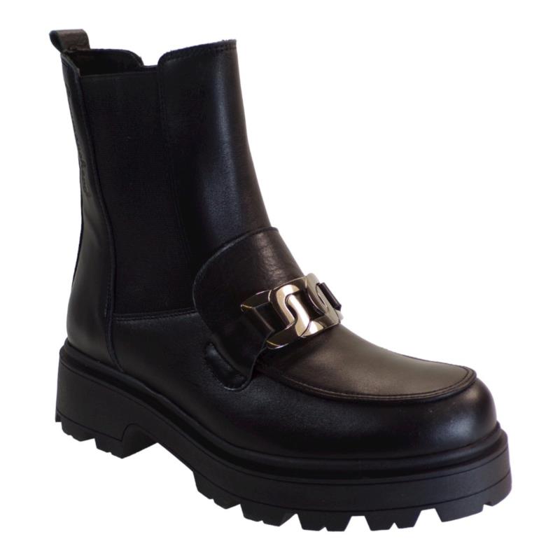 Commanchero Γυναικεία Παπούτσια Μποτάκια Αρβυλάκια 5905-721 Μαύρο Δέρμα