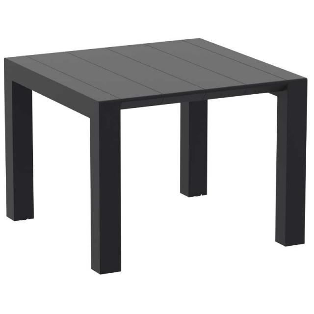 Επεκτεινόμενο Τραπέζι Vegas, 100x140/100/75 cm., Genomax - Μαύρο