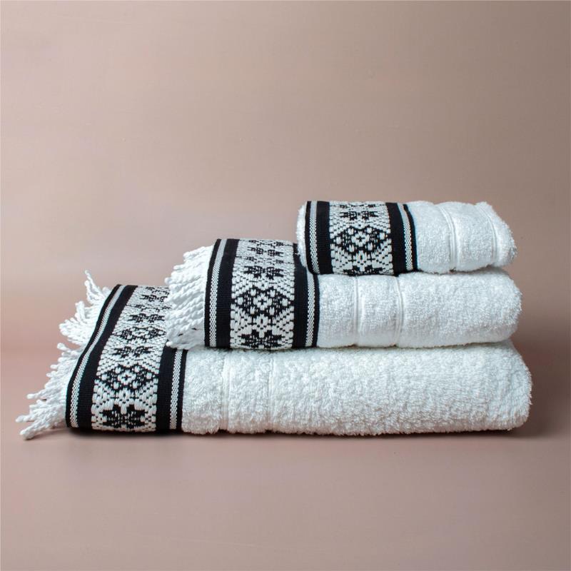 Πετσέτα Σώματος (80x150) White Fabric Jessie
