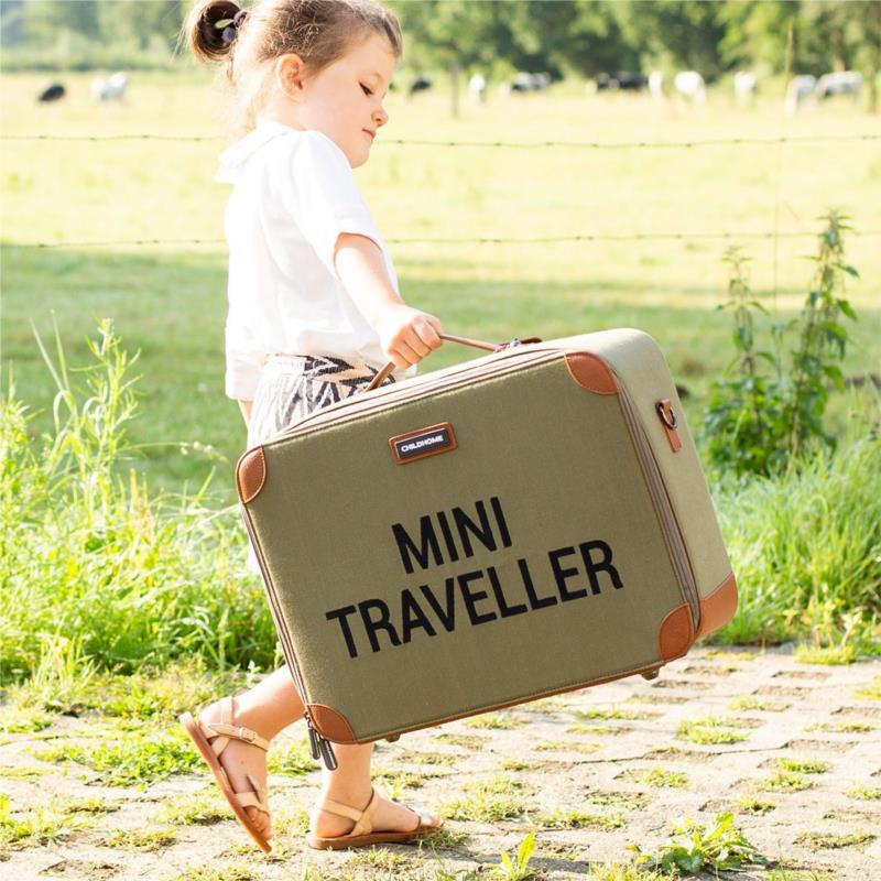 Παιδική Βαλίτσα (40x35x15) Childhome Mini Traveller Canvas Khaki