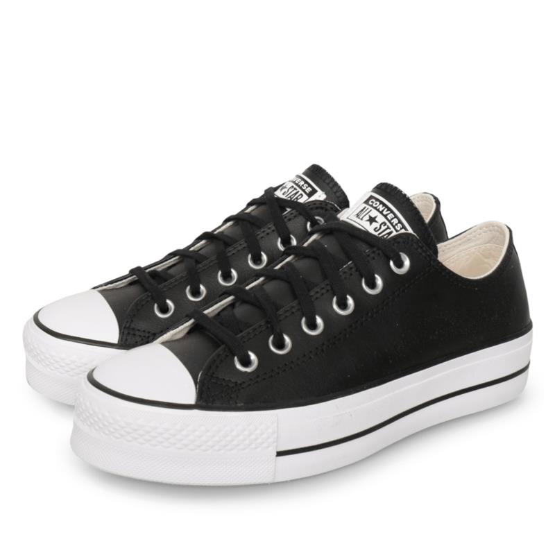 Converse CHUCK TAYLOR LIFT LOW LEATHER Μαύρο
